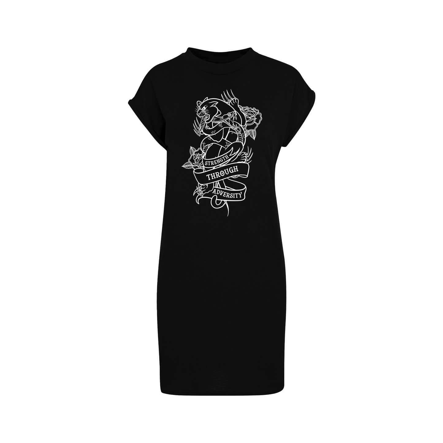 Alternative panther tattoo inspired Tshirt dress