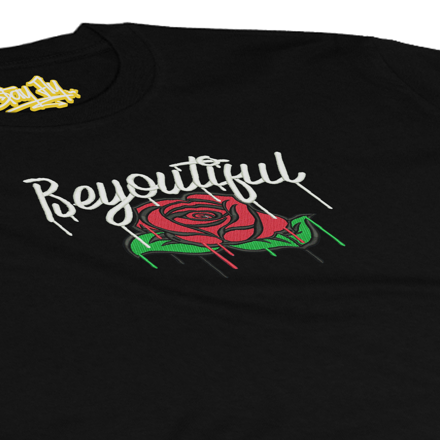 Adults Unisex Beyoutiful Embroidered T-shirt