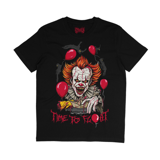 Black Float Horror It Clown inspired T-shirt