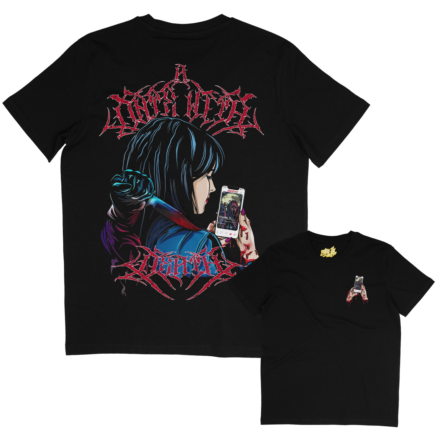 Death date scream horror inspired tshirt