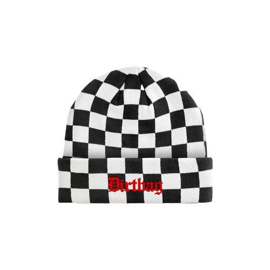 Adults Checkerboard Dirtbag Embroidered beanie