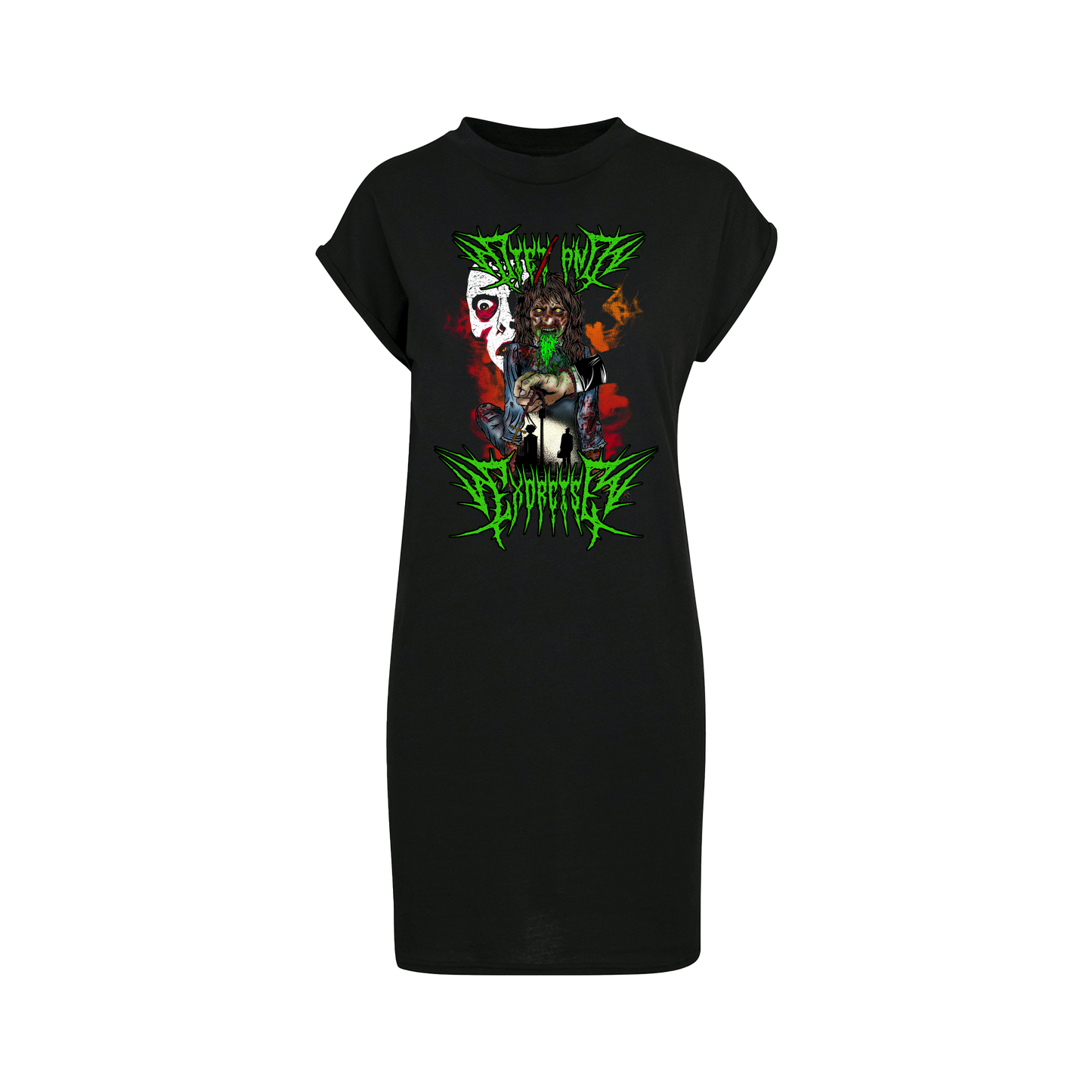 Exorcise horror inspired T-shirt dress