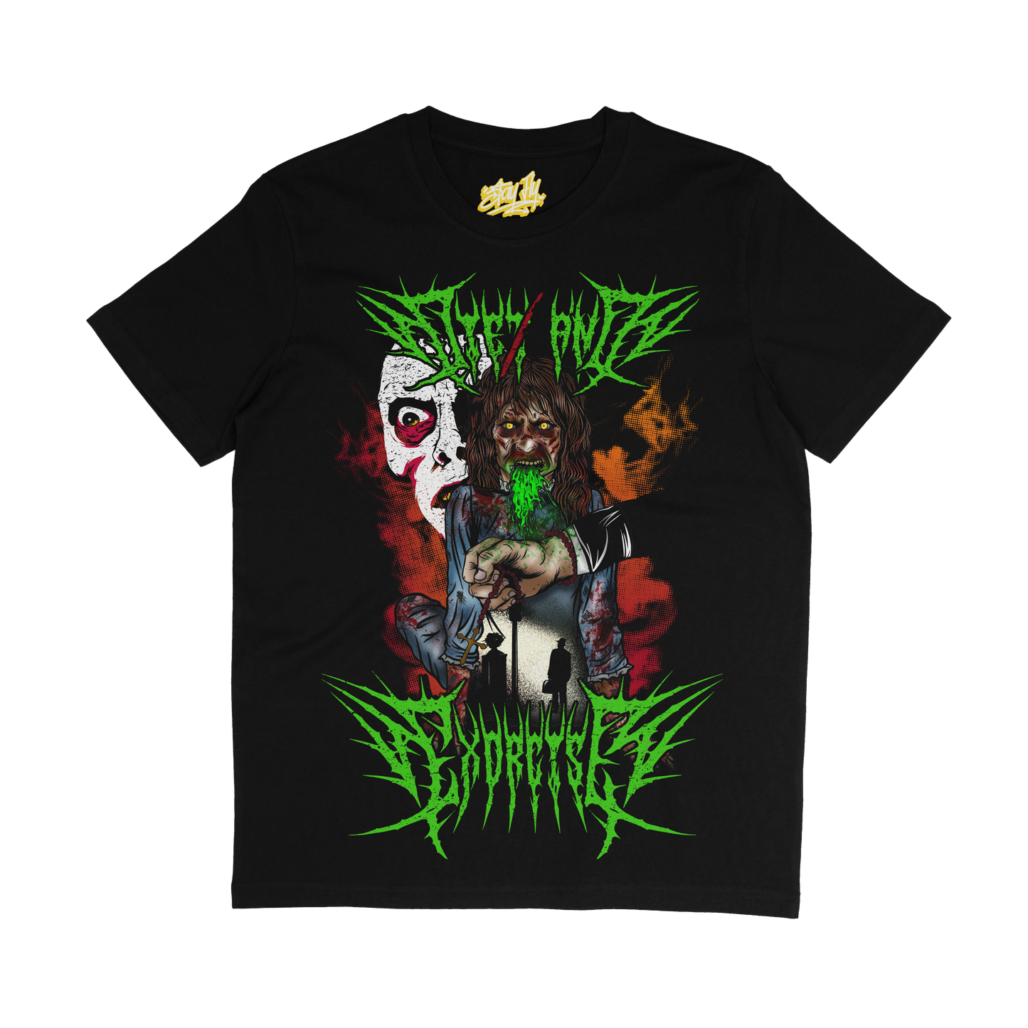 Exorcise horror inspired Adults tshirt