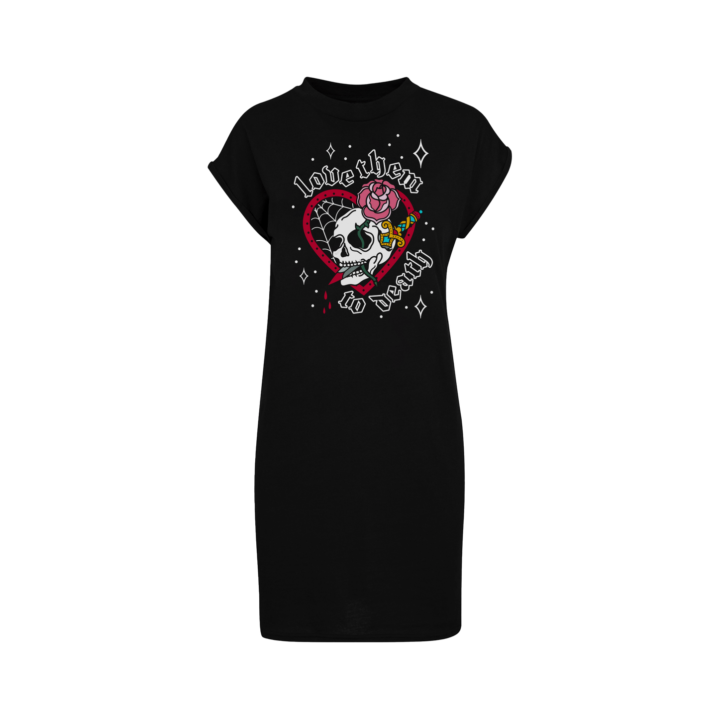 Love & Death tattoo inspired tshirt dress