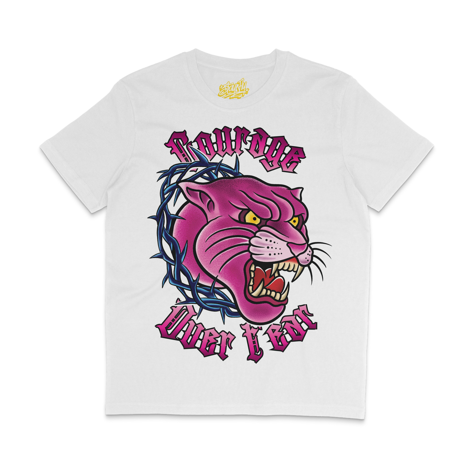 Tattoo Inspired alternative panther kids tshirt