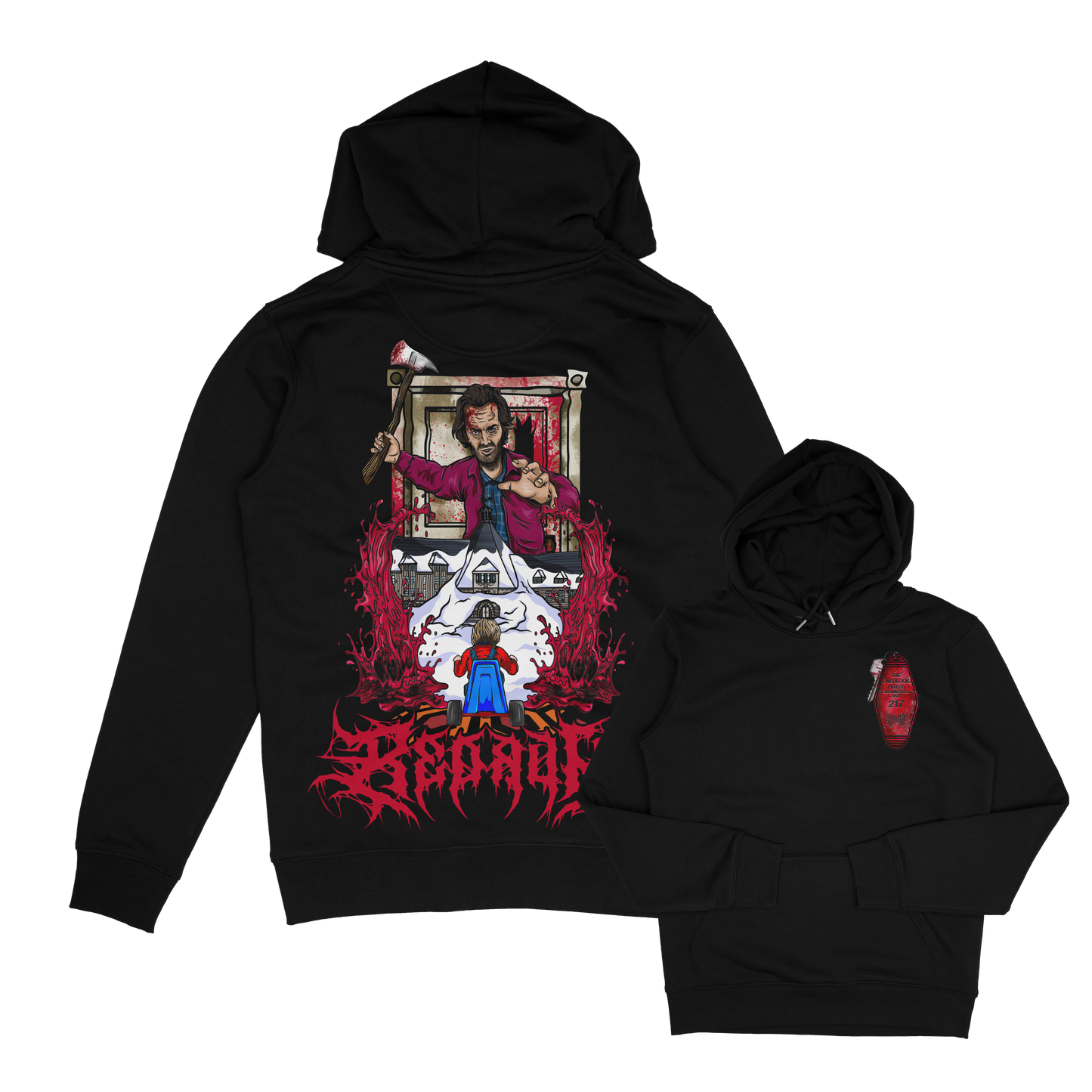 Redrum horror inspired unisex hoodie