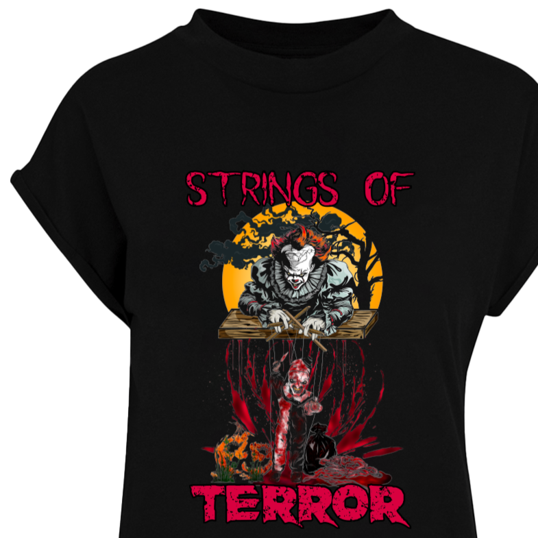 Strings Of Terror T-shirt horror clown inspired Dress