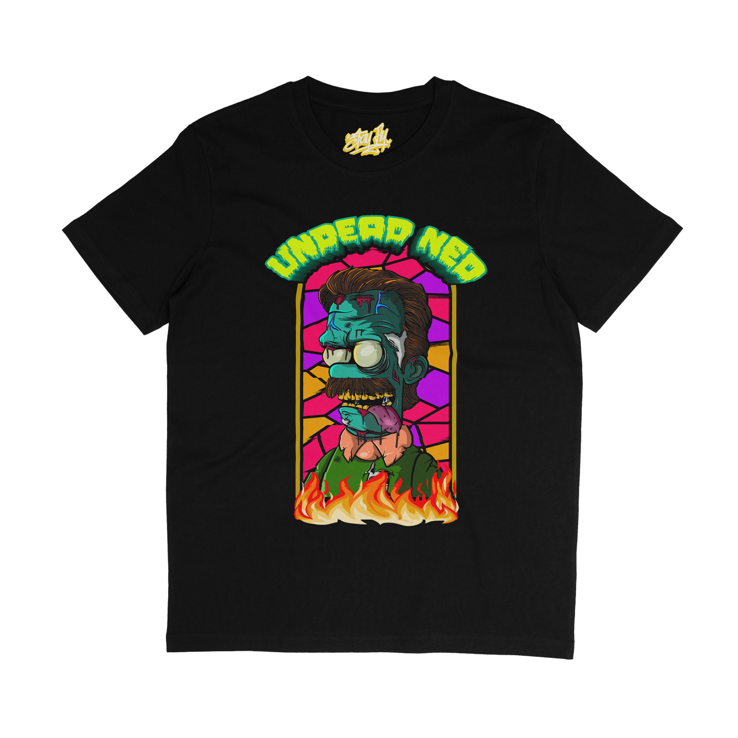 Ready Made Adults Unisex Undead Ned T-shirt