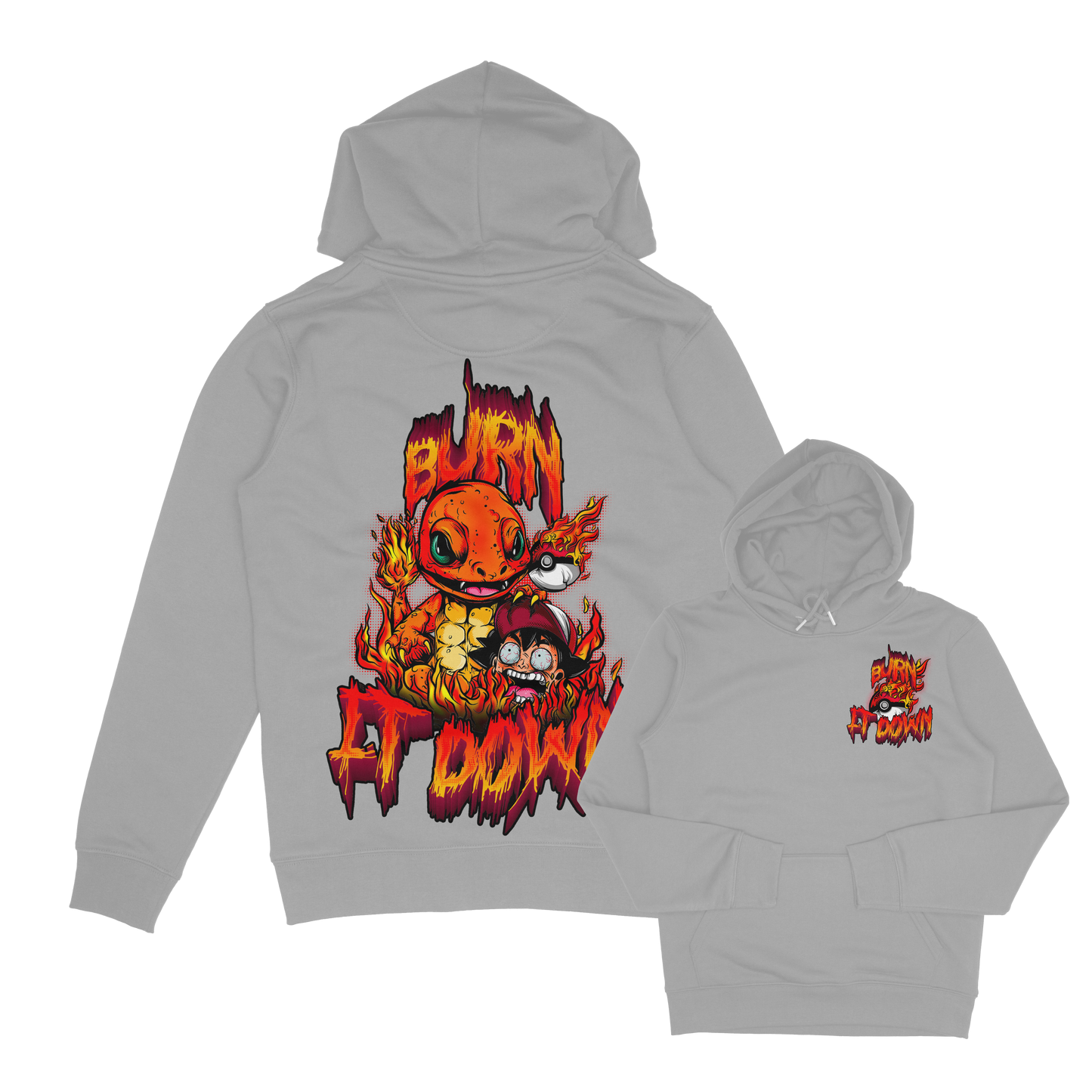 Adults Unisex Charred Hoodie