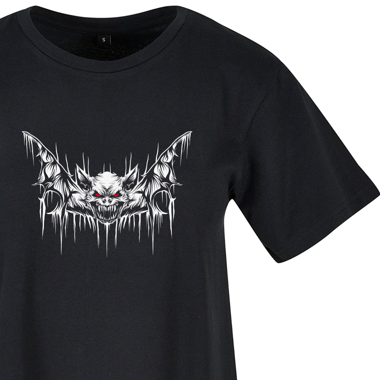 Death Bat Crew Neck T-shirt Dress