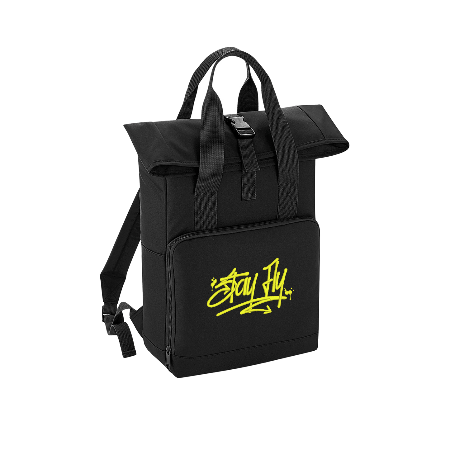 Tagger Embroidered Roll Top Backpack