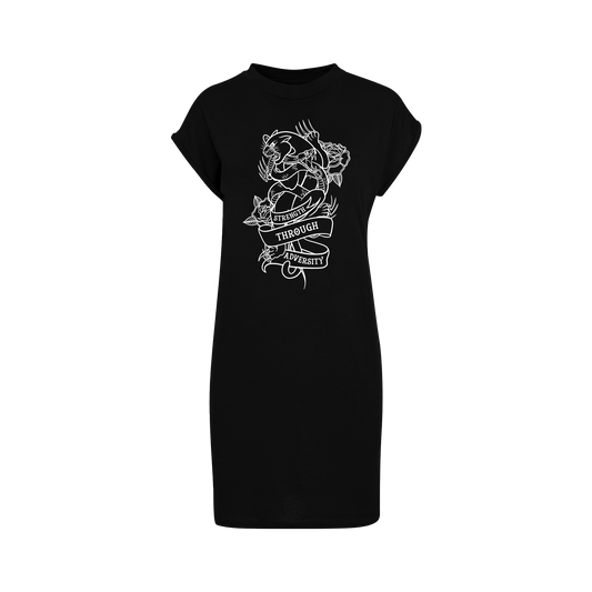 Alternative panther tattoo inspired Tshirt dress