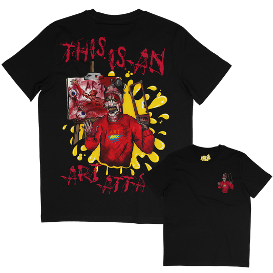Art Attack clown horror inspired Tshirt