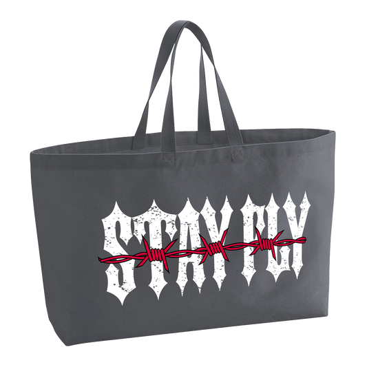 Oversized Barbed Tote Bag
