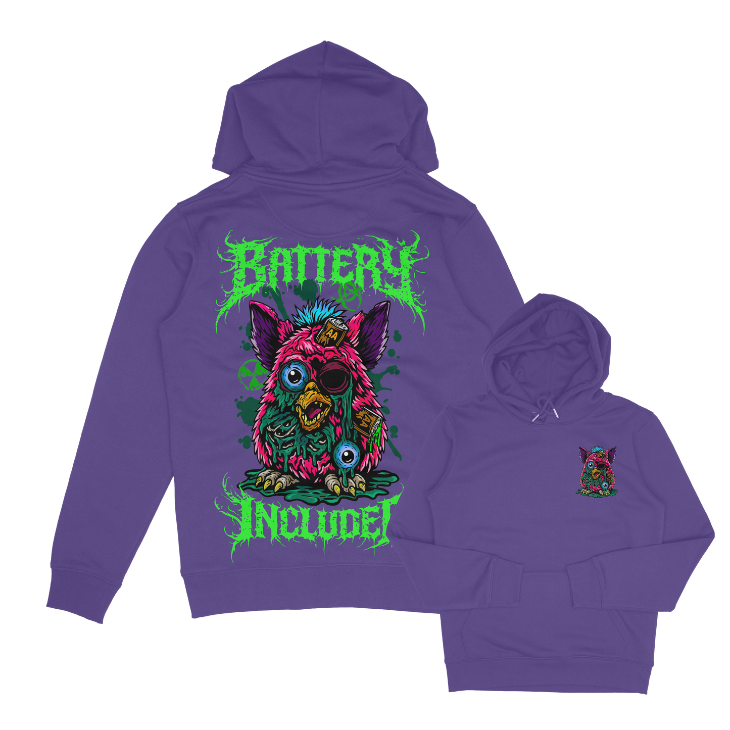 Adults Unisex Battery Hoodie