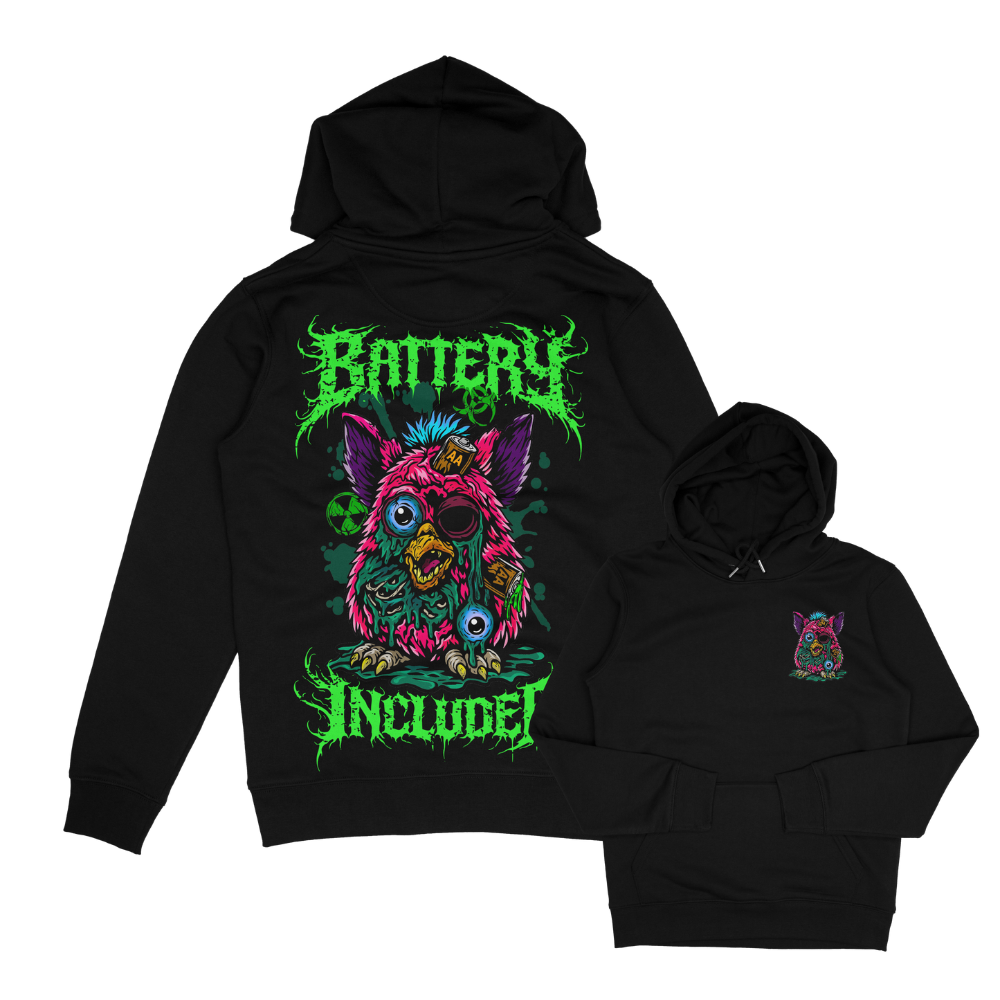 Adults Unisex Battery Hoodie