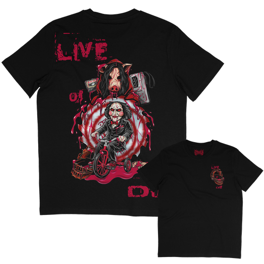 Live or DIe Saw horror inspired T-shirt 