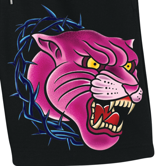 Alternative Fashion Panther tattoo inspired Shorts