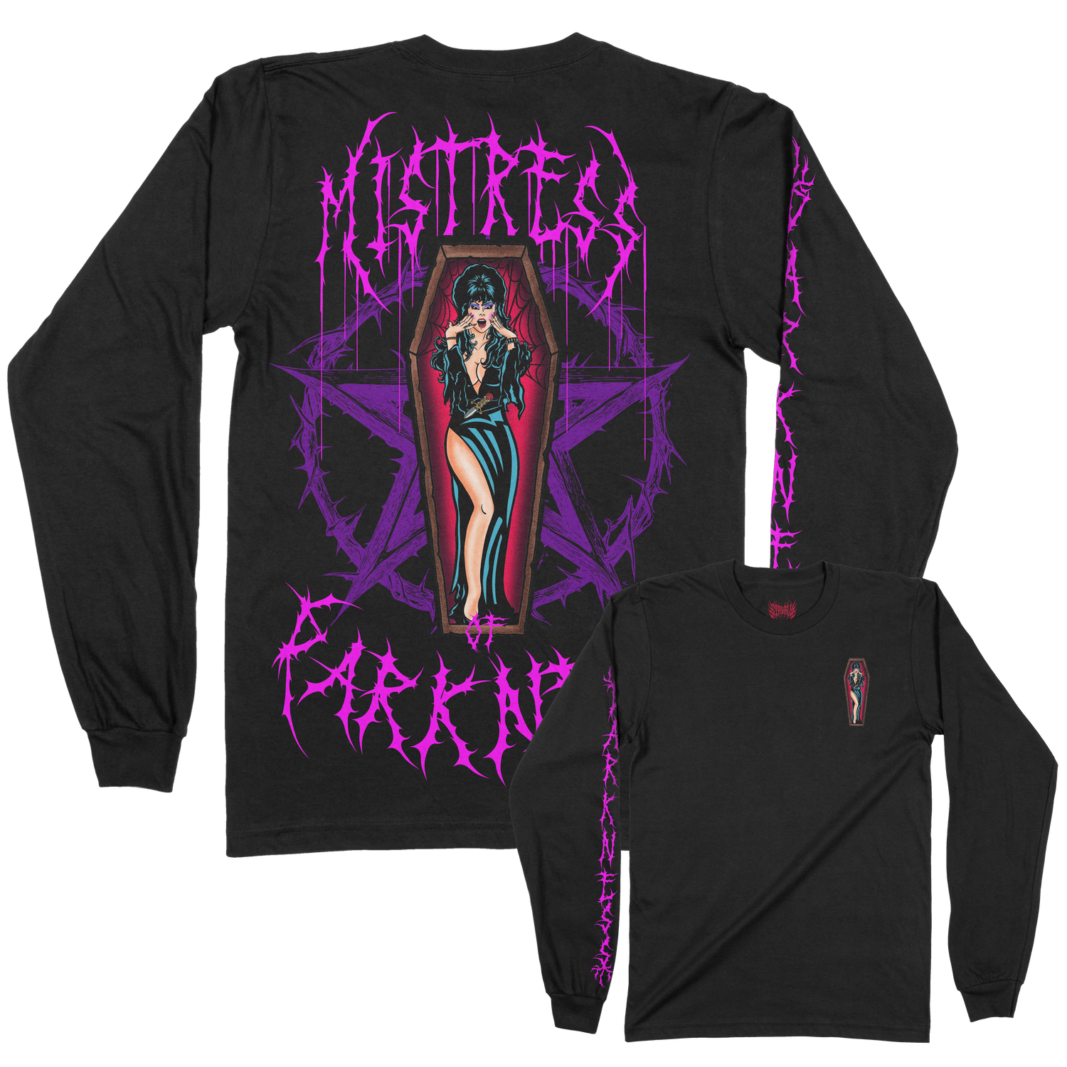 mistress of darkness long sleeve tshirt