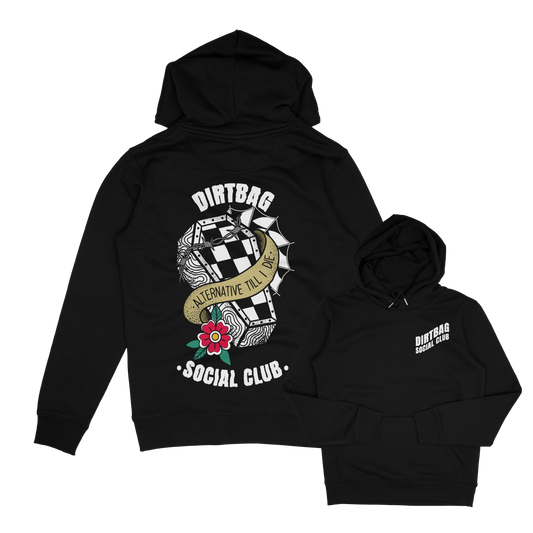 Dirt Bag checkerboard coffin tattoo inspired Hoodie