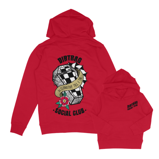 Unisex Dirt Bag checkerboard coffin Inspired Hoodie.