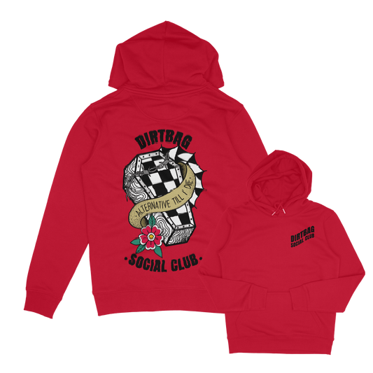 Dirt Bag checkerboard coffin tattoo inspired Hoodie