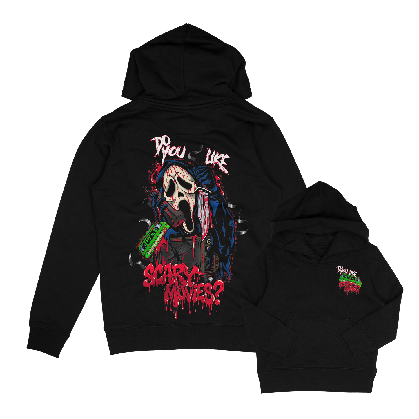 scream final call horror inspired kids scream hoodie. do you like scary movies