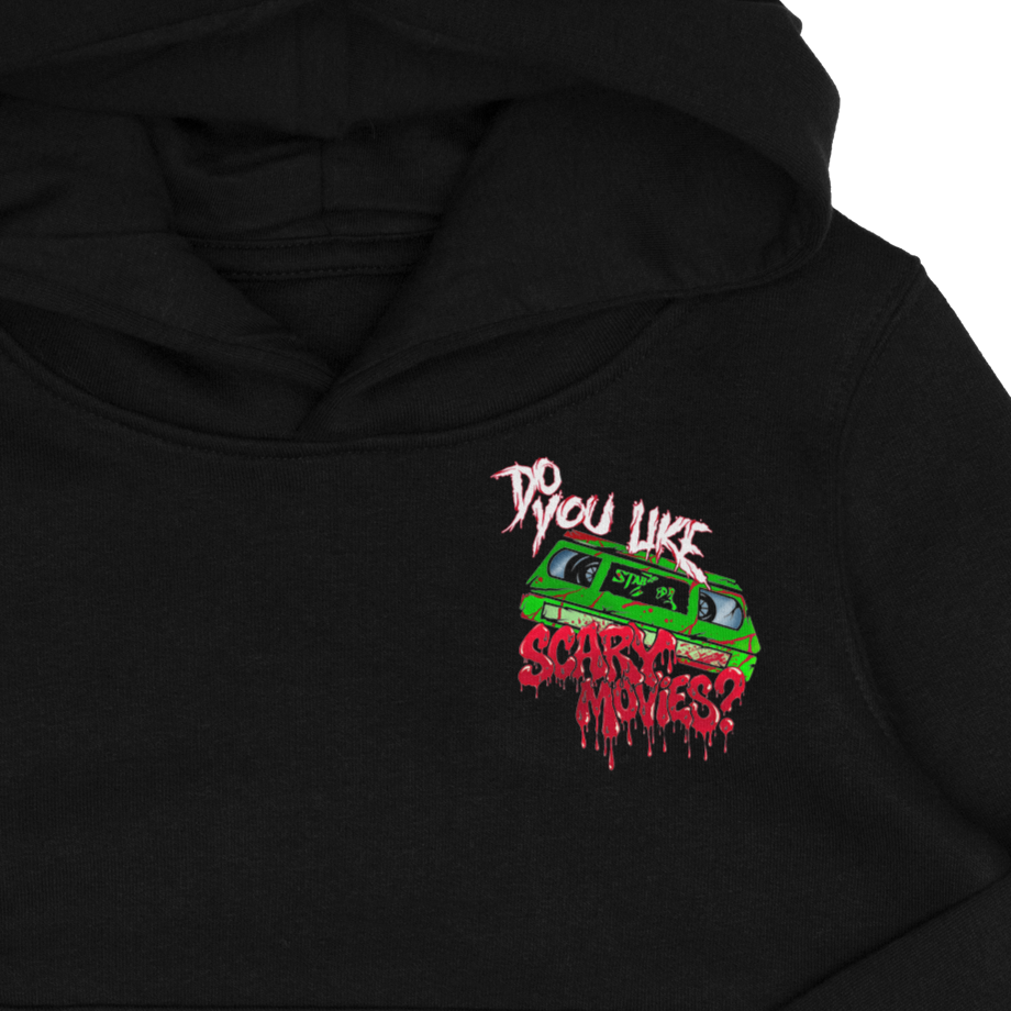 scream final call horror inspired kids scream hoodie. do you like scary movies