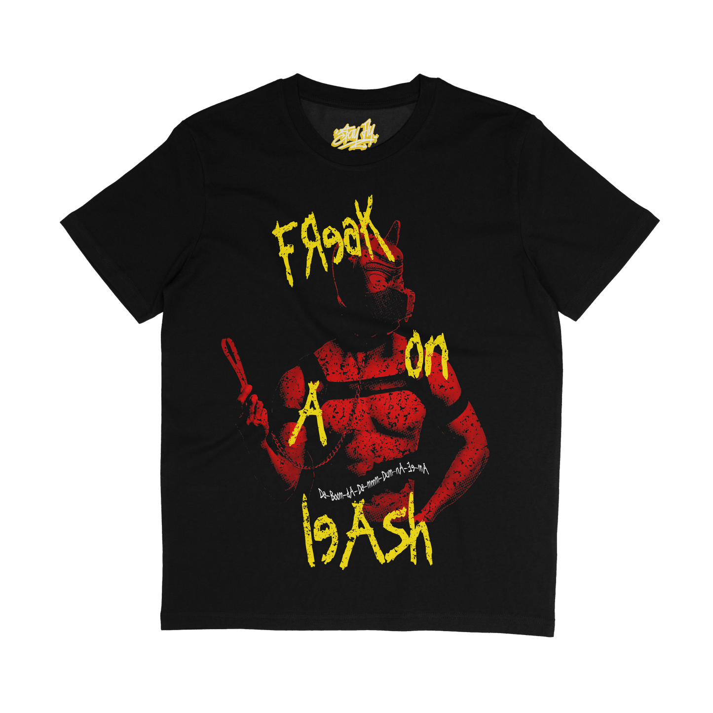 Adults Unisex Freak on a leash, pup play inspired tshirt. bondage 