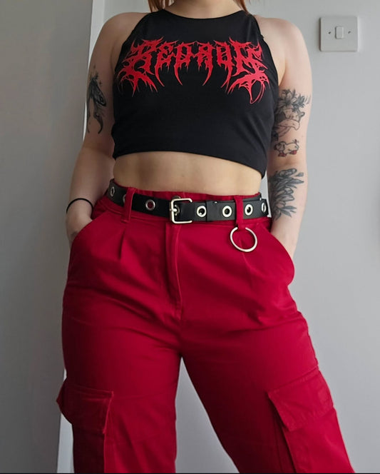 Ready Made Adults Redrum Cropped Vest
