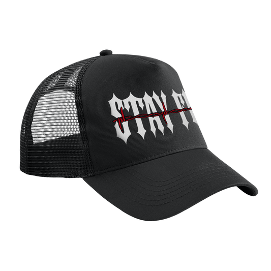 Barbed Embroidered Trucker Hat