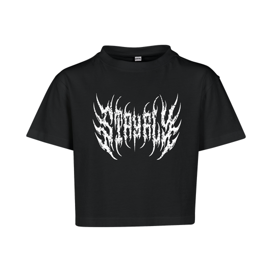 Kids metal logo cropped tshirt