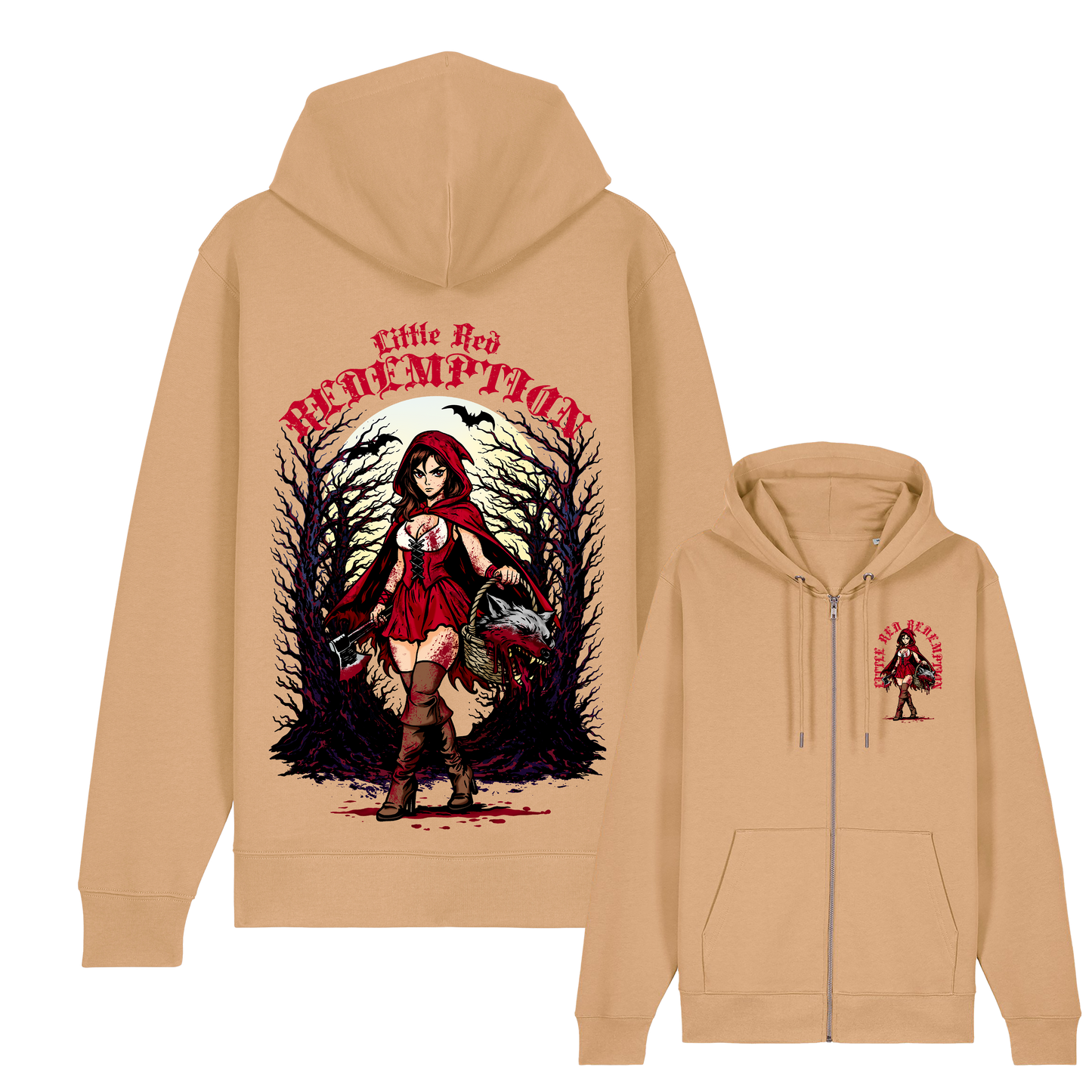 Adults Unisex Little Red Zipper