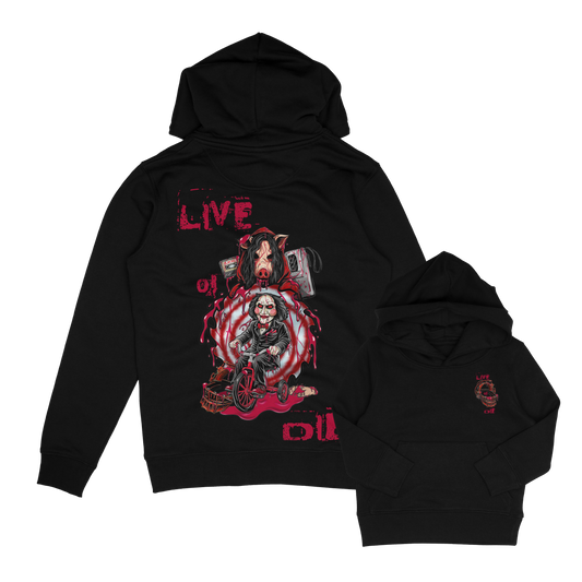 Live Or Die, Saw horror inspired childrens Hoodie