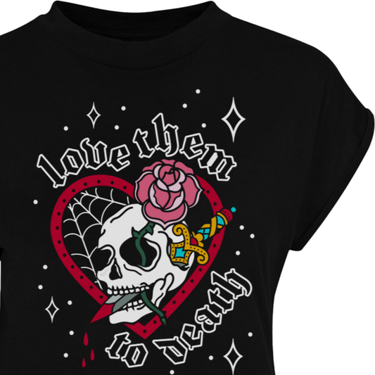 Love & Death tattoo inspired tshirt dress