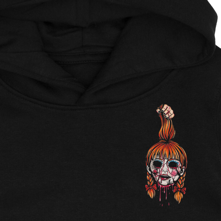 Lovers Tiff, Chucky Doll, horror inspired  Childrens Hoodie