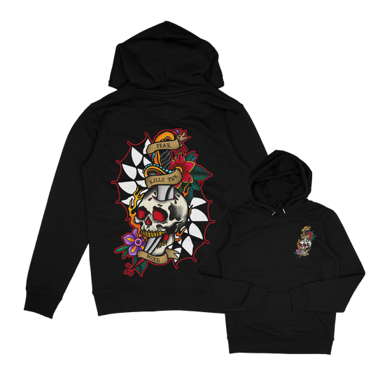 Mind Killer skull and dagger tattoo flash inspired clothing