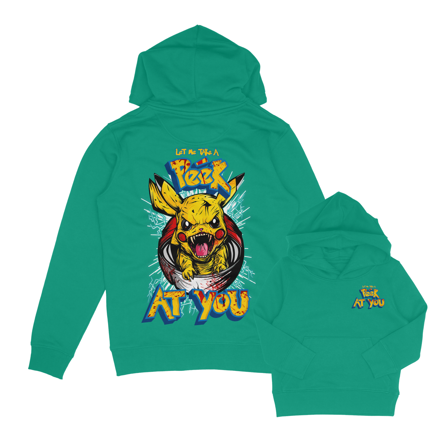 Peeking sales pikachu hoodie
