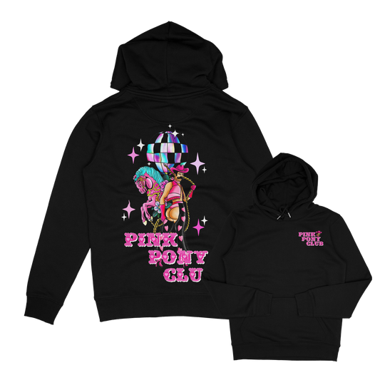 Alternative male pink pony club hoodie