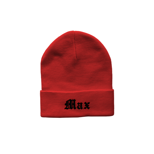 Junior Gothic Name Embroidered Beanie