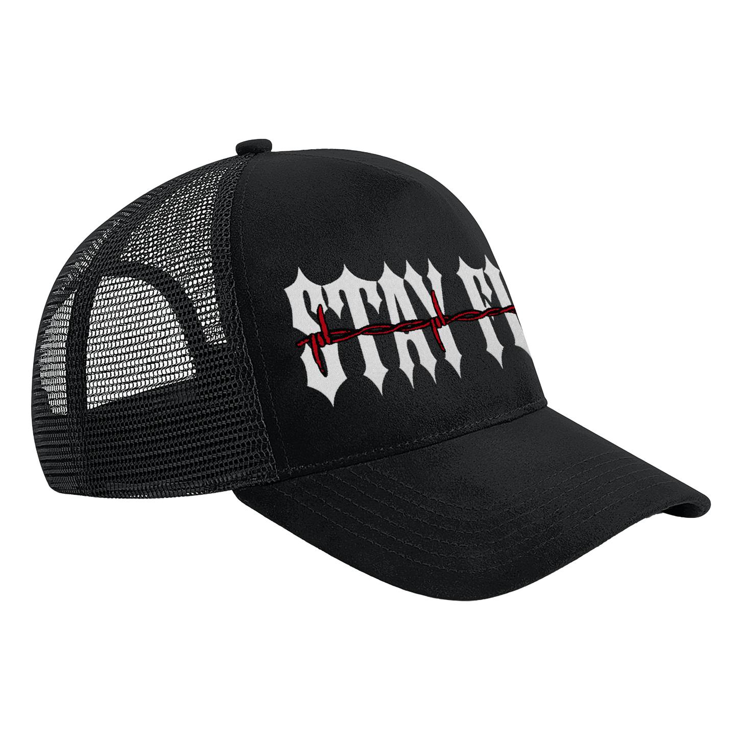 Adults Barbed Embroidered Trucker Hat