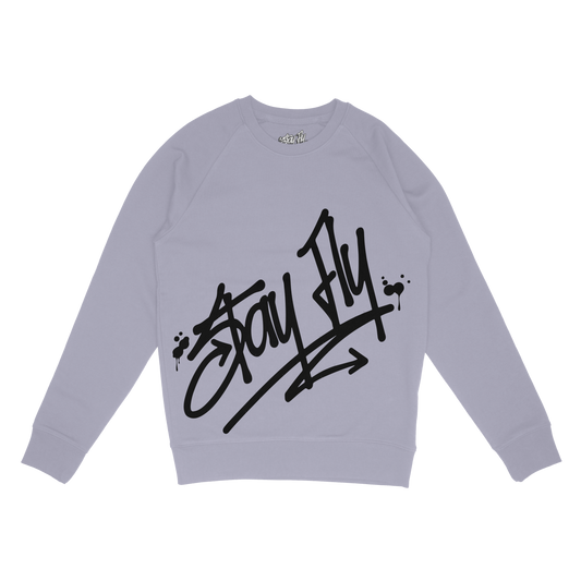 Oversized Print Tagger Sweater