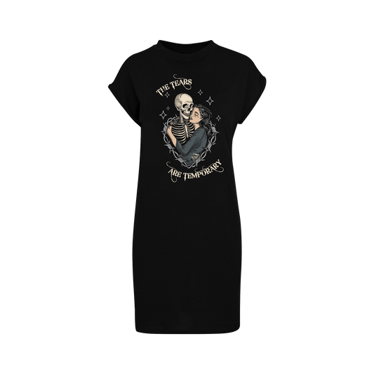 Temporary tattoo flash inspired womans tshirt dress. plus size 