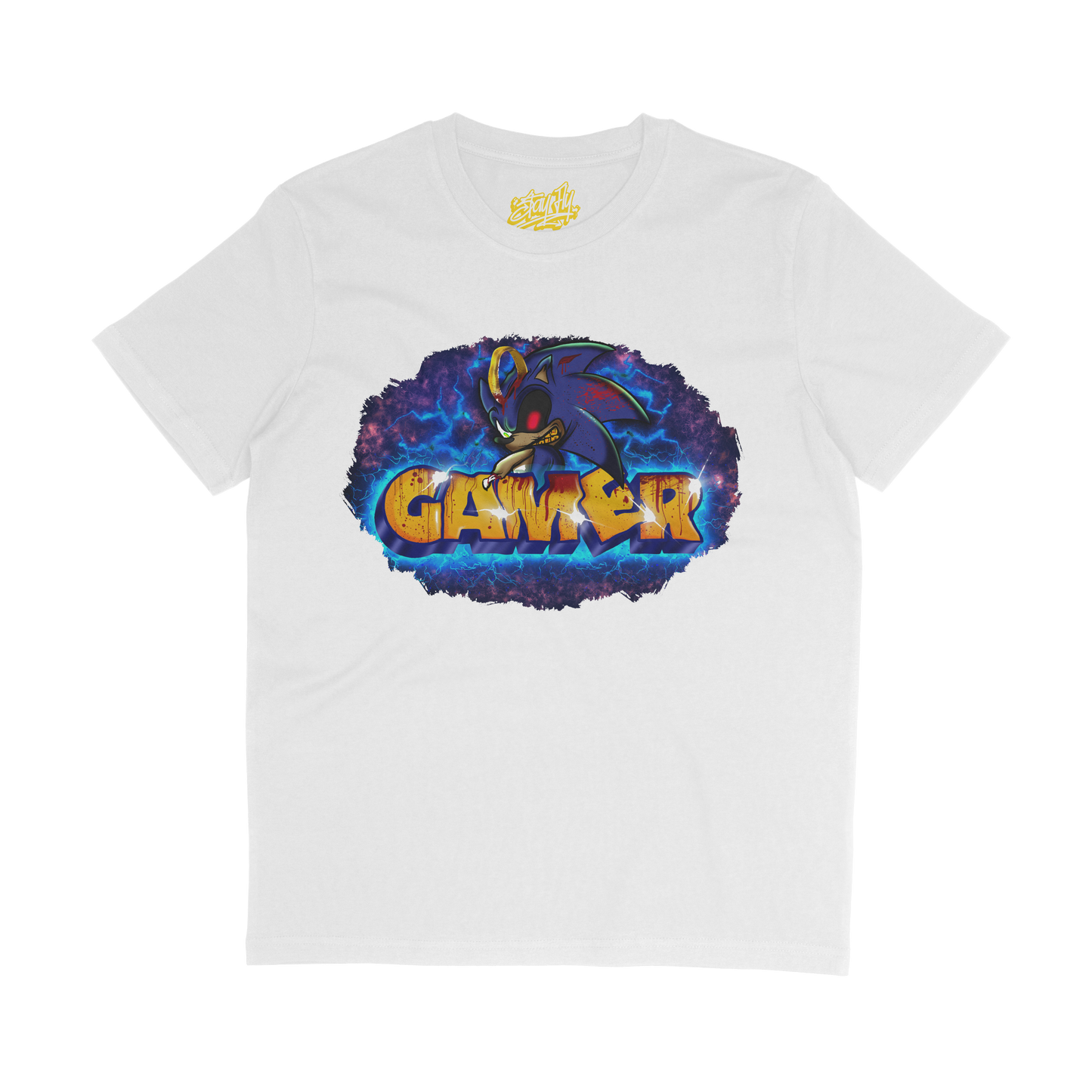 Themed Custom Graffiti T-shirt - Gamer Tshirt