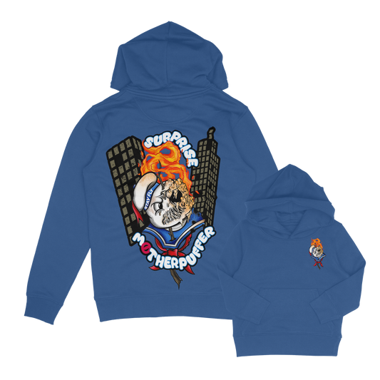 tattoo inspired kids hoodie. marshmallow man, stay puff inspired