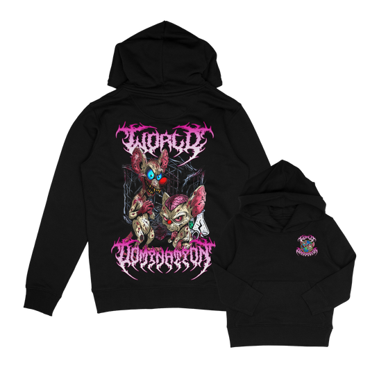 World Domination, horror pinky and the brain inspired hoodie