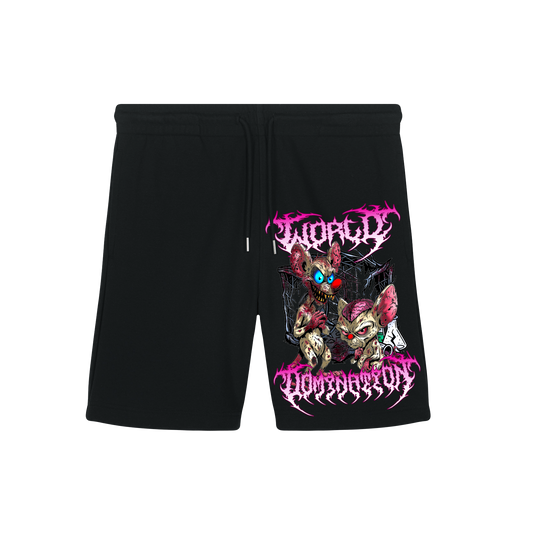 Adults Unisex World Domination, pinky and the brain horror inspired Shorts