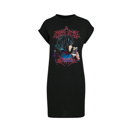 death date scream horror inspired tshirt dress