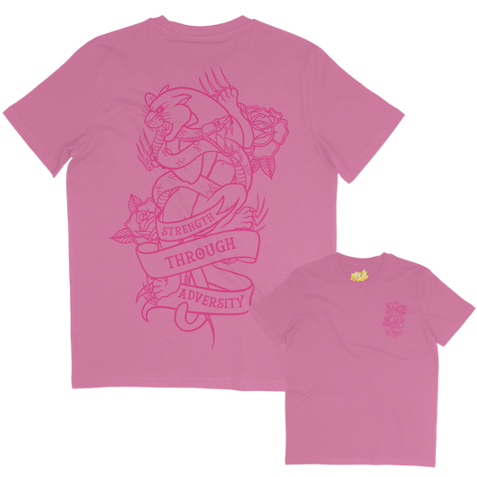 Adversity tattoo inspired panther tshirt. alternative tshirt