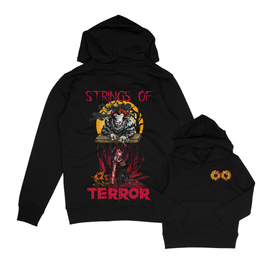 Strings Of Terror horror clown inpsired Hoodie